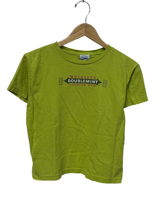 Vintage Y2K Women's Wrigley Doublemint Chewing Gum Tee Size Large