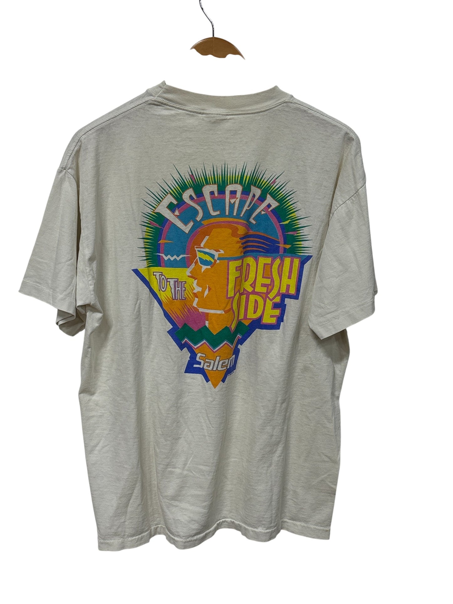 Vintage 90's Salem Fresh Wrap Escape Fresh Side Graphic Tee Size XL