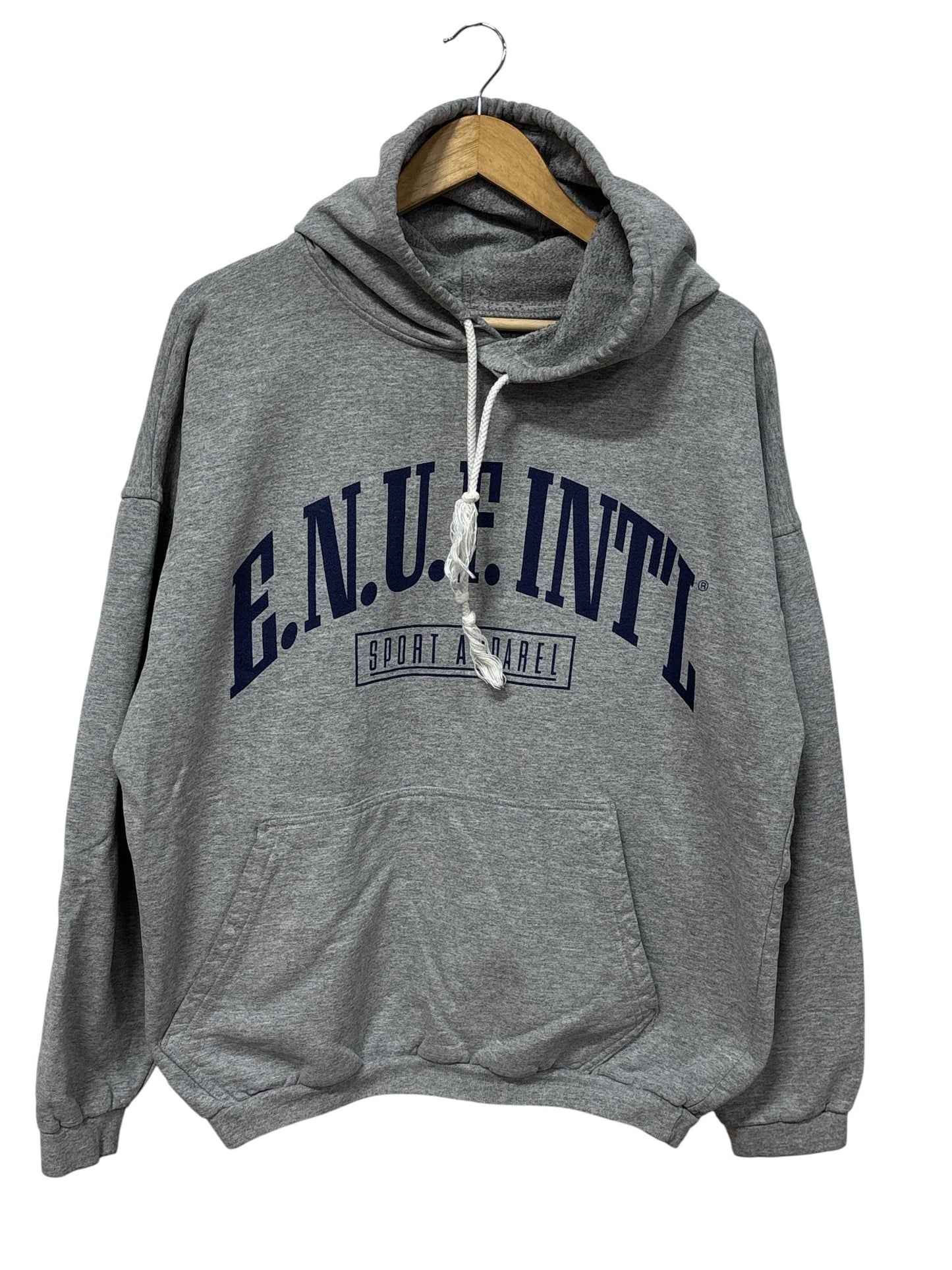 Vintage 90's ENUF International Grey Hoodie Size XL