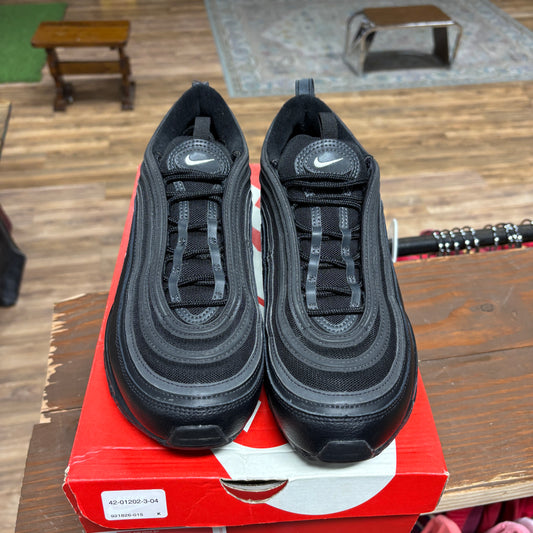 Nike Air Max 97 'Triple Black Terry' Size 10.5