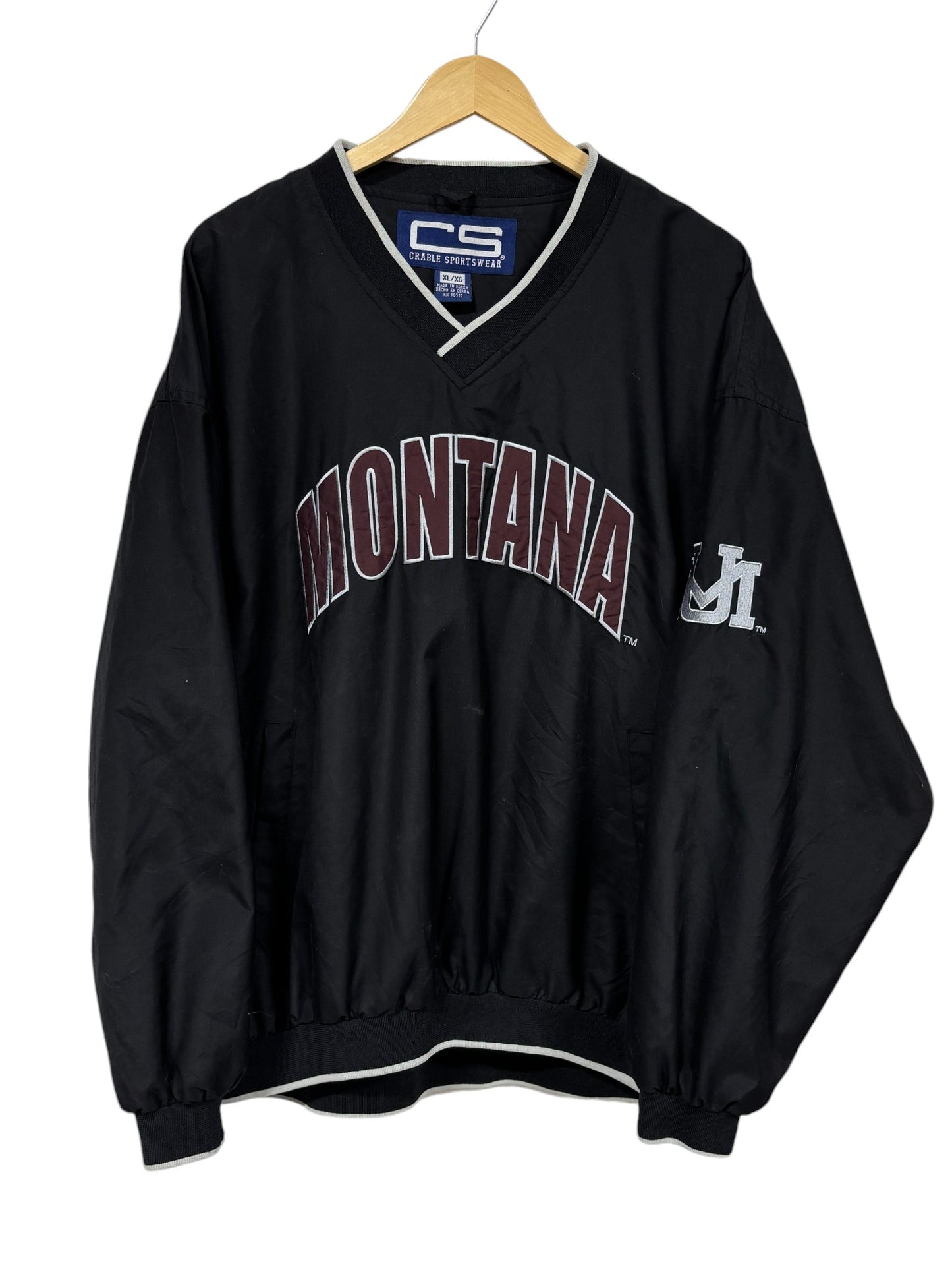 Vintage University of Montana Grizzlies Pullover Windbreaker Size XL