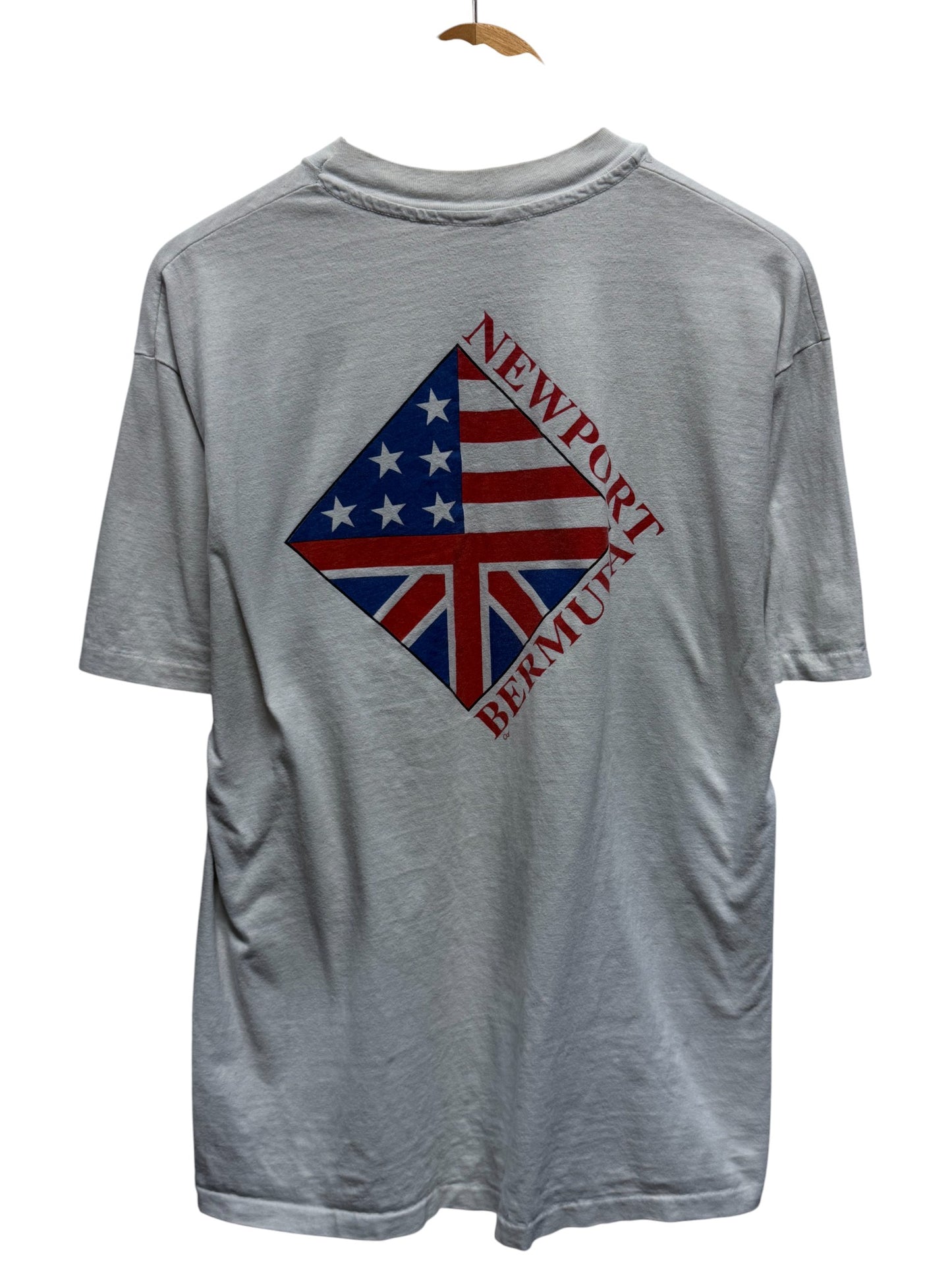 Vintage 1988 Bermuda Sail Boat Race Graphic Tee Size XL