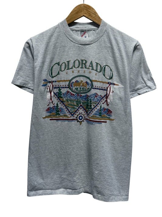 Vintage 90's Colorado Creede Nature Graphic Tee Size Medium