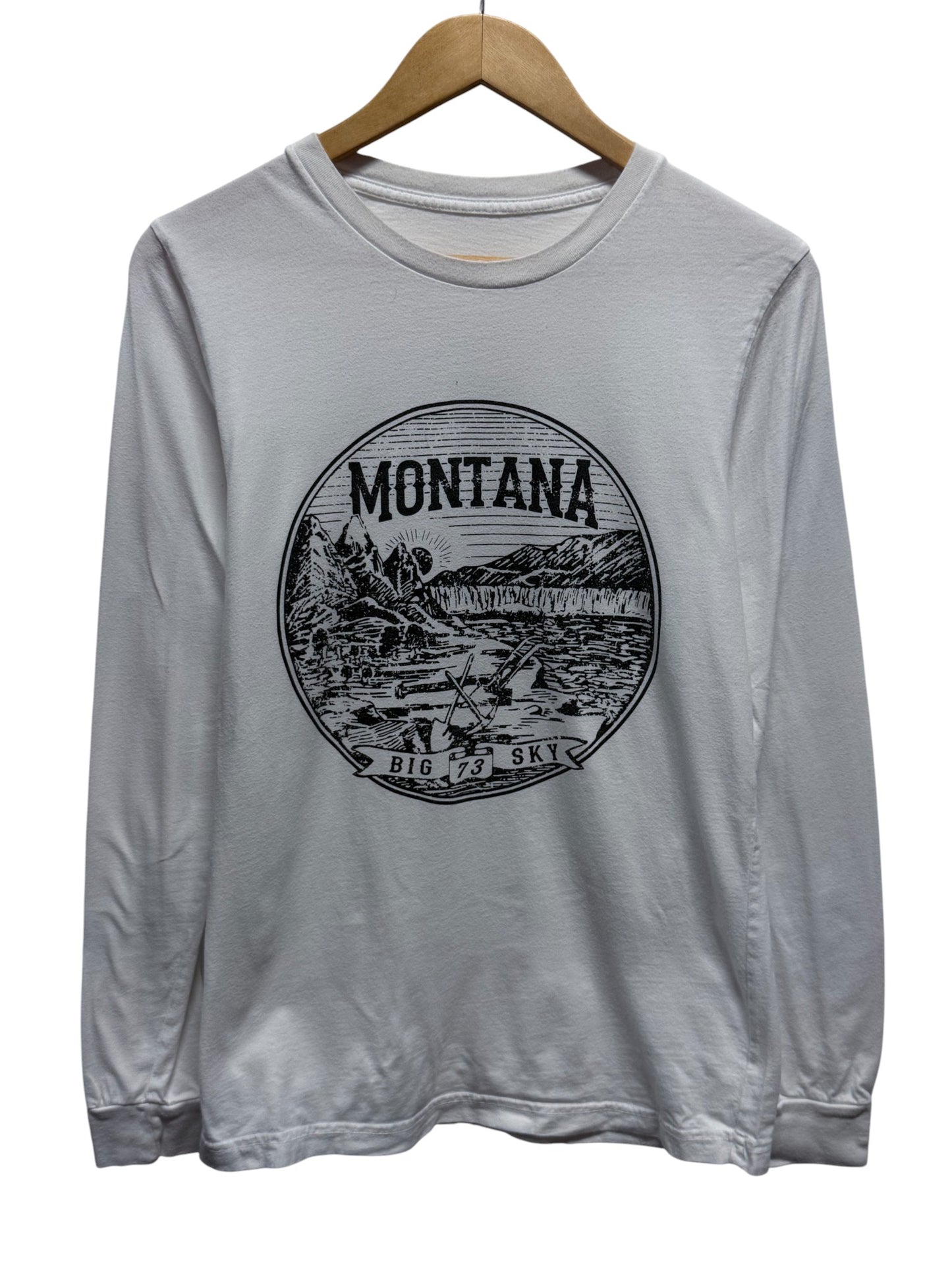 Vintage Montana Big Sky Nature Long Sleeve Shirt Size Large