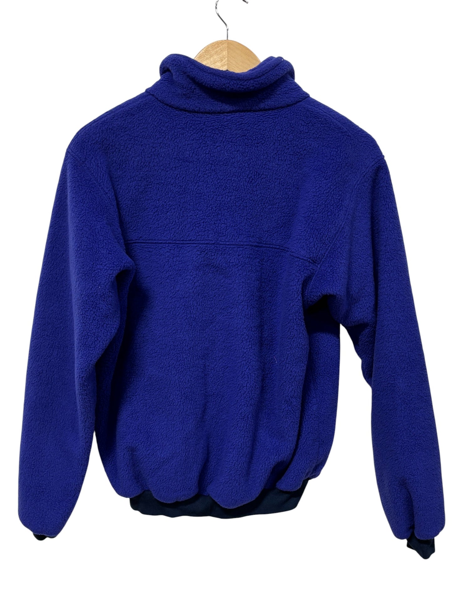 Vintage 80's Patagonia Made in USA Blue Fleece Zip Up Jacket Size Medium