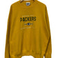 Vintage 90's Green Bay Packers NFL Logo Yellow Sweater Size XXL
