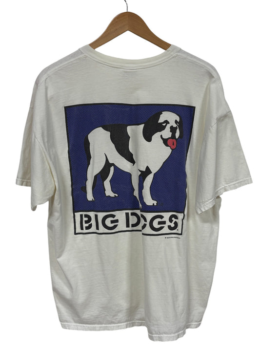 Vintage 90's Big Dogs Classic Logo Graphic Tee Size XL