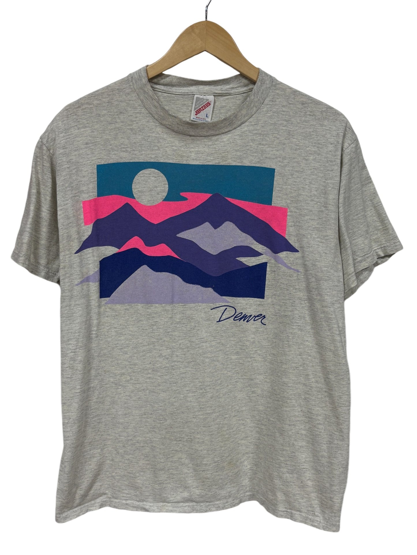 Vintage 90's Denver Rocky Mountain Nature Graphic Tee Size Large