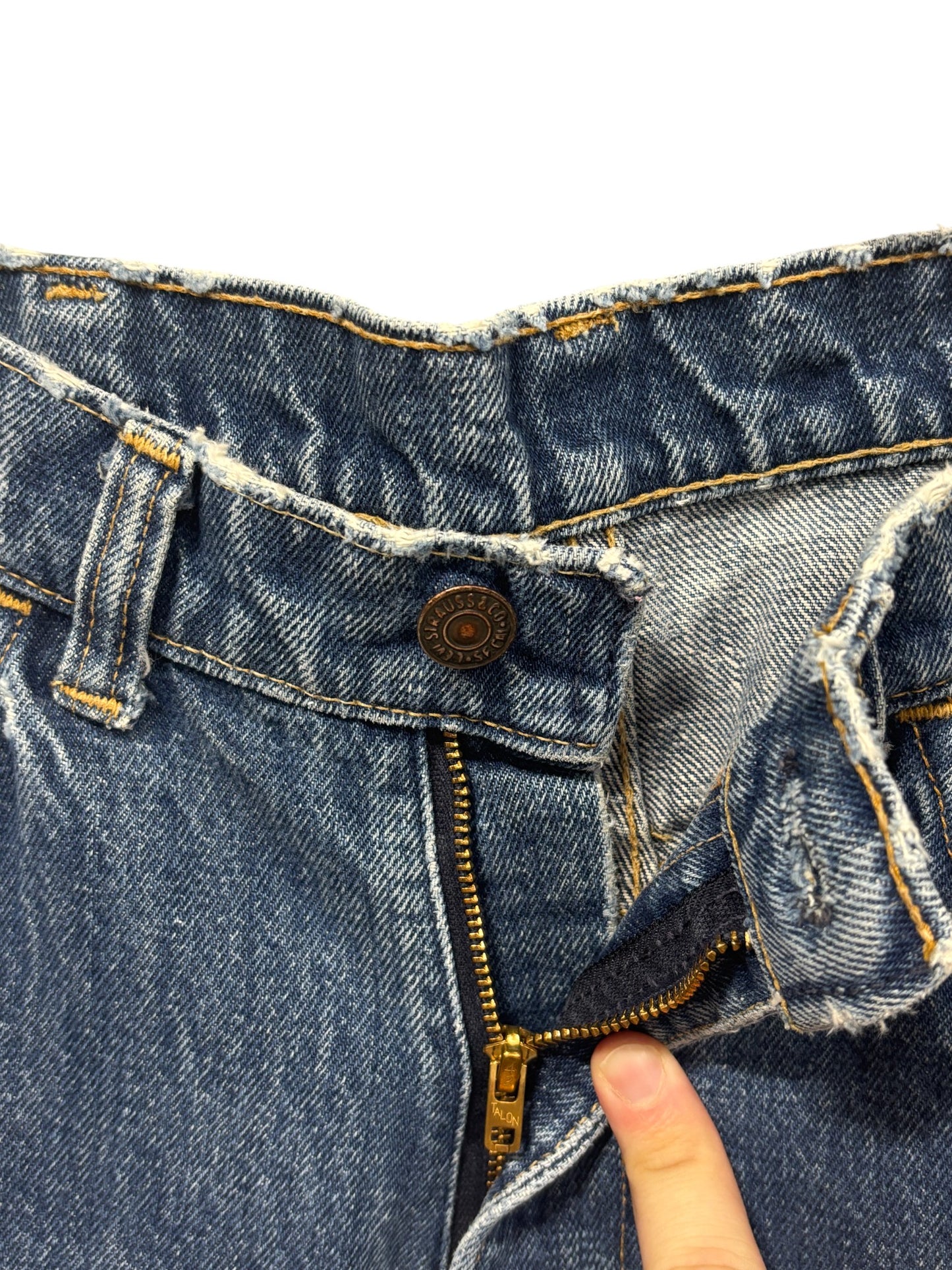 Vintage 70's Women's Levi's 684 Bell Bottom Denim Jeans Size 30x34