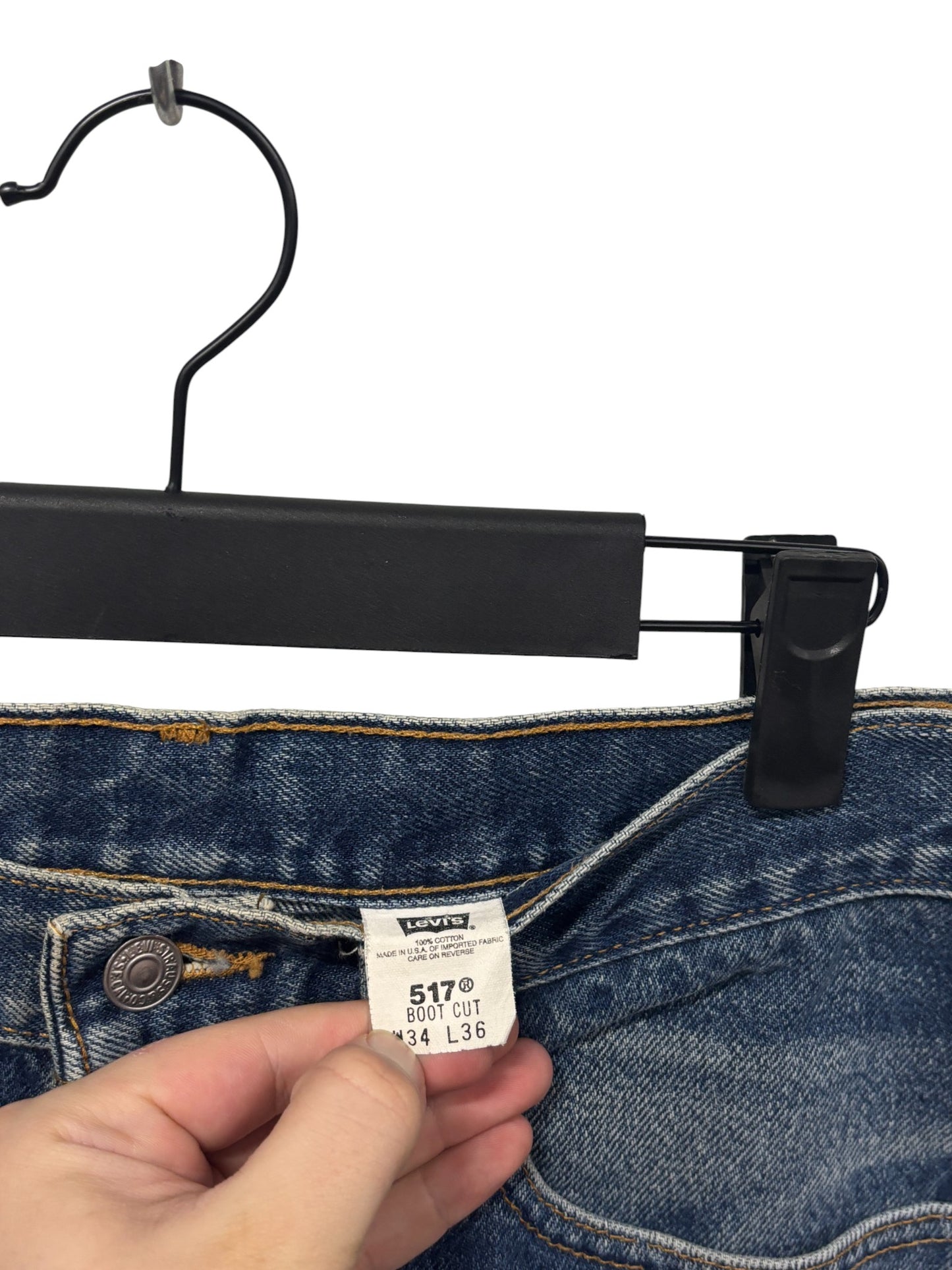 Vintage 90's Levi's 517 Boot Cut Denim Jeans Size 32x32