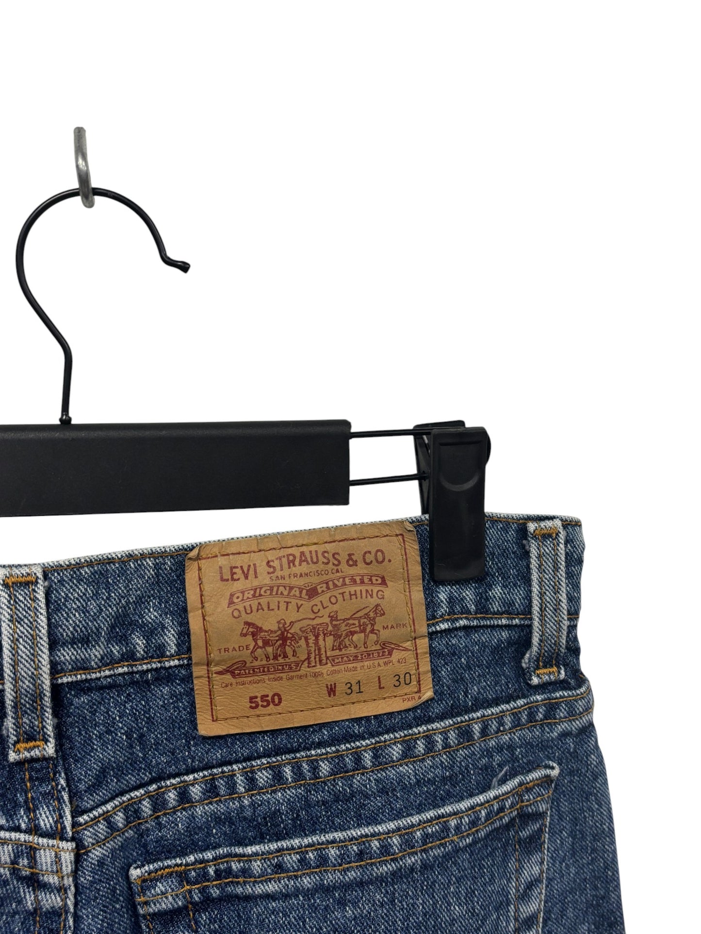 Vintage 90's Levi's 550 Made in USA Denim Jeans Size 31x30