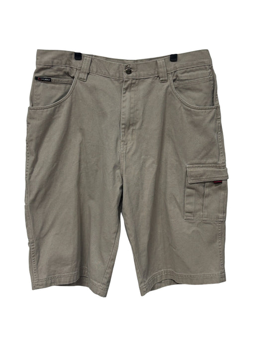 Vintage Y2K FUBU Khaki Brown Cargo Shorts Size 40