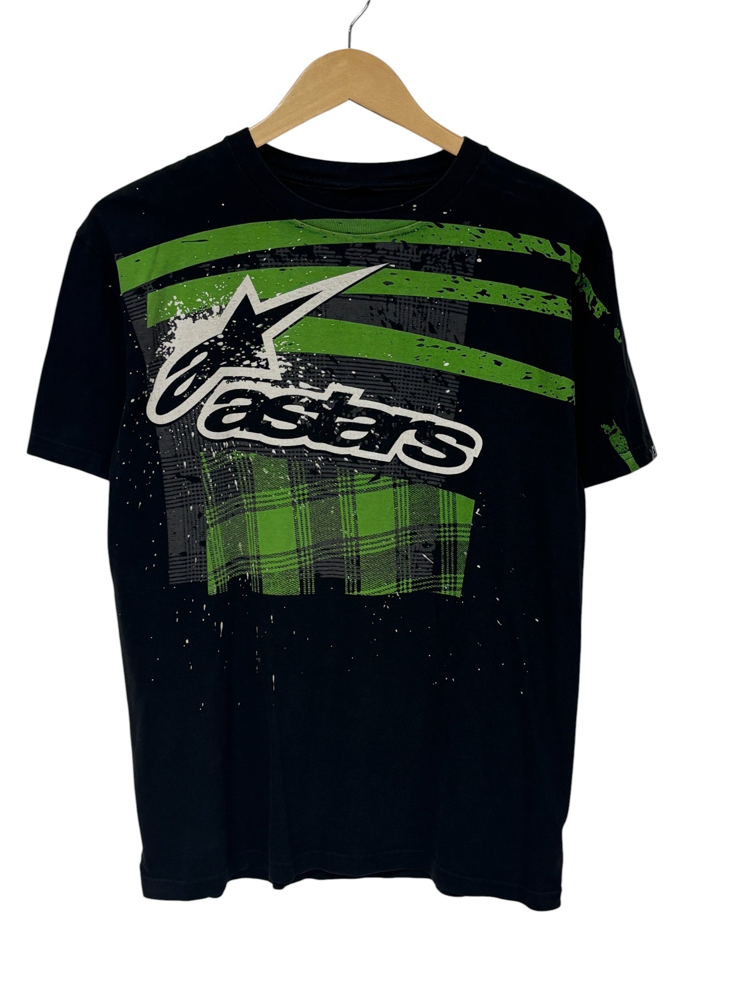 Vintage Y2K Alpine All Stars Motocross Graphic Tee Size Medium