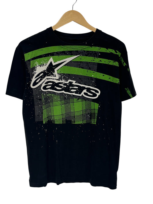 Vintage Y2K Alpine All Stars Motocross Graphic Tee Size Medium