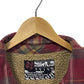 Vintage Y2K Quiksilver Sherpa Lined Red Flannel Button Up Shirt Size XXL