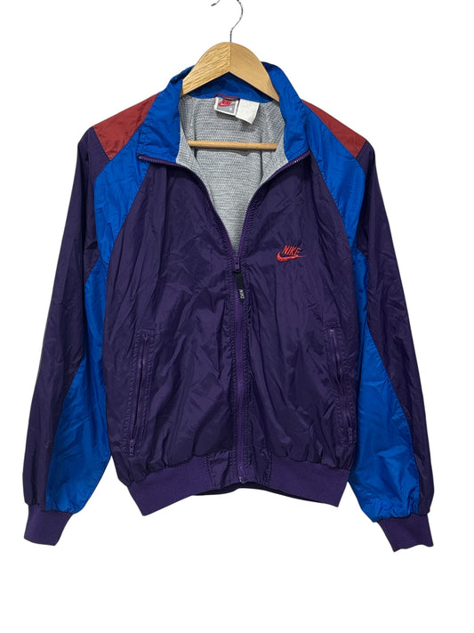 Vintage 90's Nike Silver Tag Futura Logo Purple Swoosh Jacket Size Small