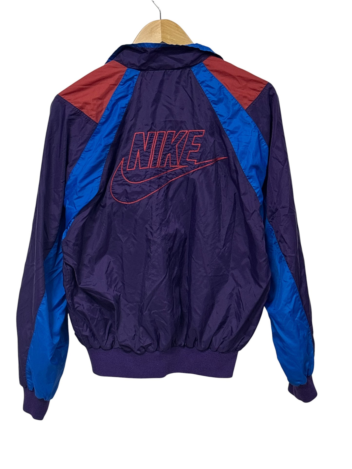 Vintage 90's Nike Silver Tag Futura Logo Purple Swoosh Jacket Size Small