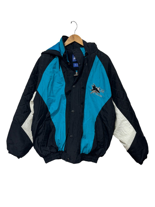 Vintage 90's Starter San Jose Sharks NHL Puffer Jacket Size XL
