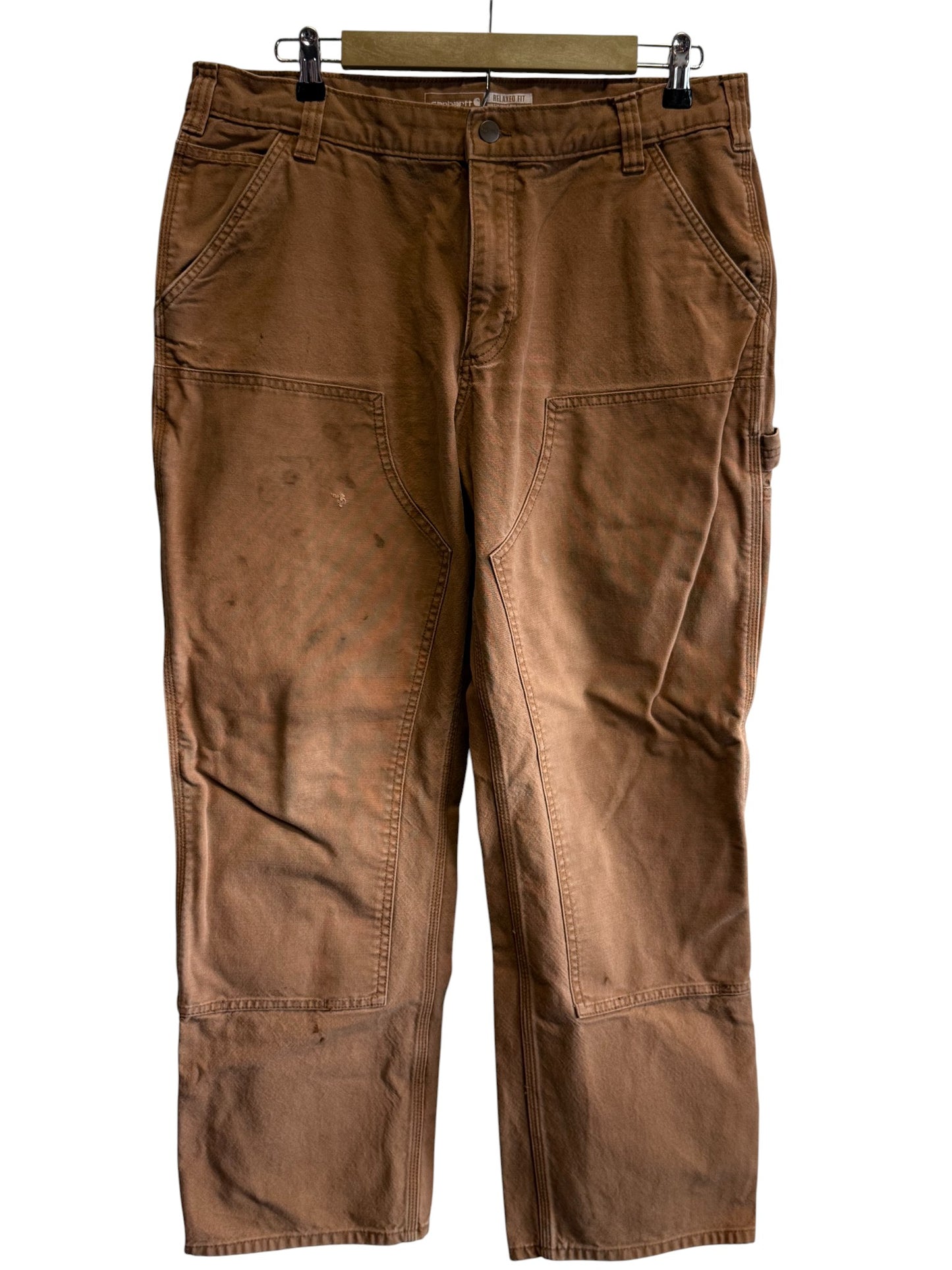 Carhartt Brown Double Knee Carpenter Pants Size 34x31