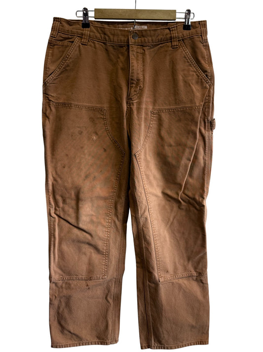 Carhartt Brown Double Knee Carpenter Pants Size 34x31