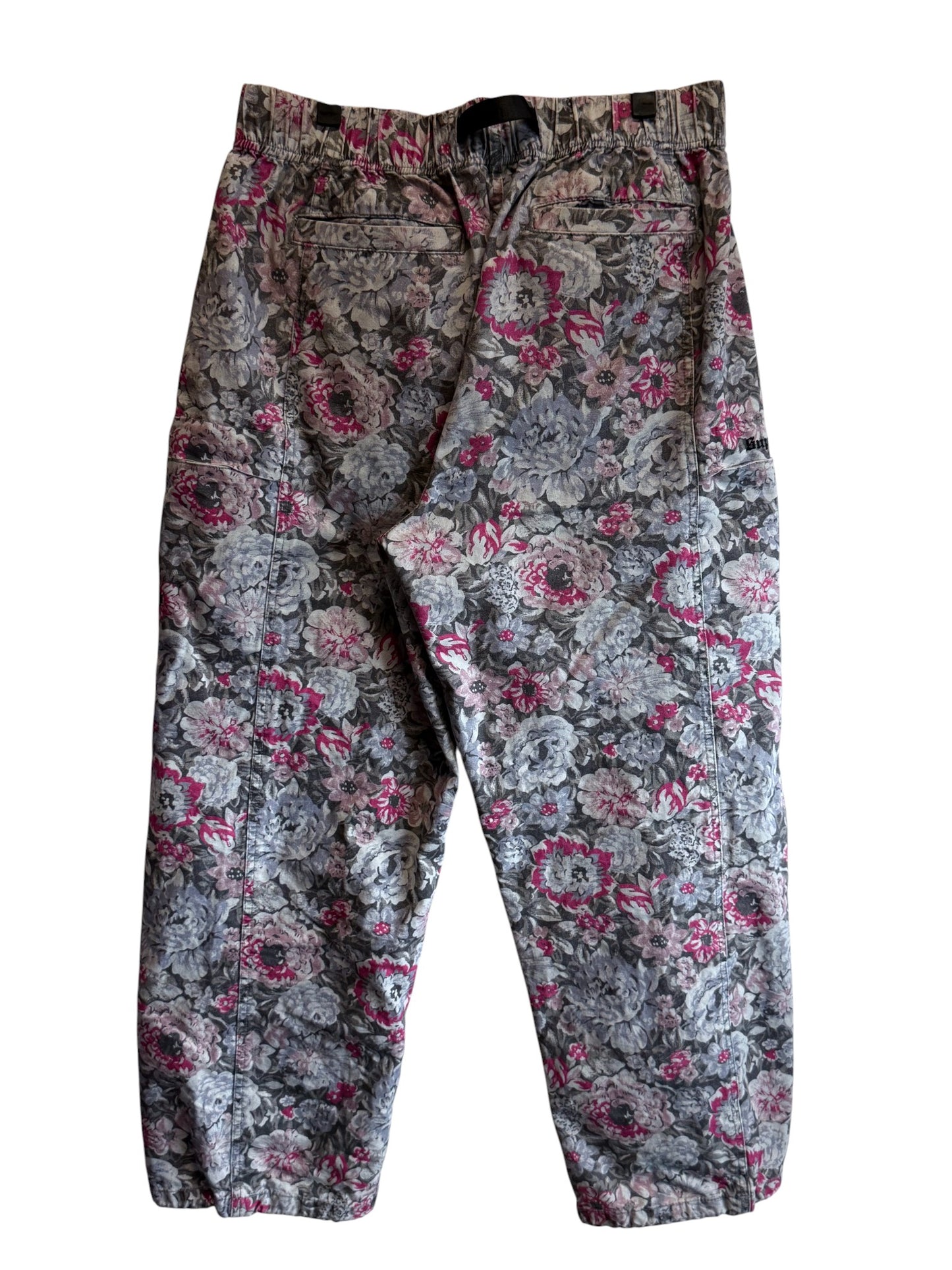 Supreme SS23 Floral Print Belted Trail Pants Size Medium