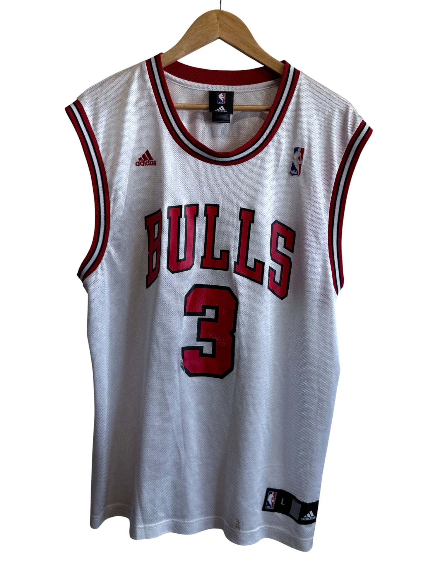 Vintage Adidas Ben Wallace Chicago Bulls #3 Jersey Size Large