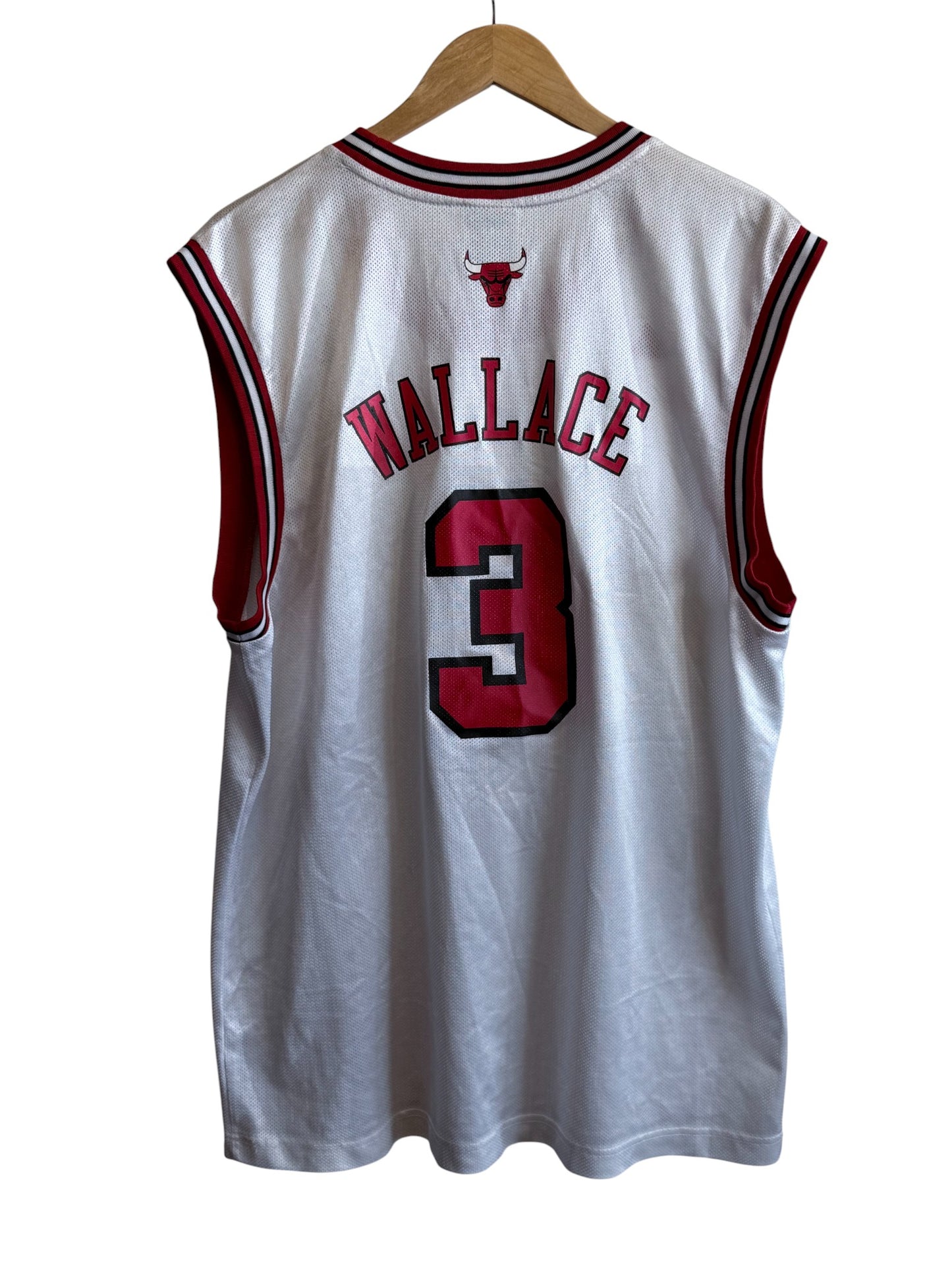 Vintage Adidas Ben Wallace Chicago Bulls #3 Jersey Size Large