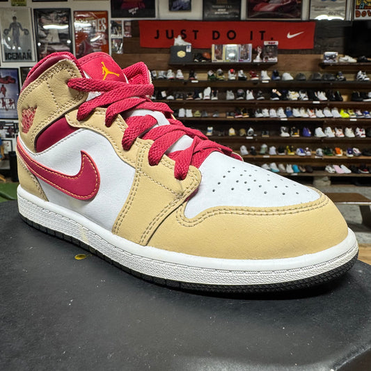 Jordan 1 Mid 'Light Curry' Size 3Y