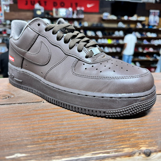 Nike AF1 Low 'Supreme Baroque Brown' Size 9.5