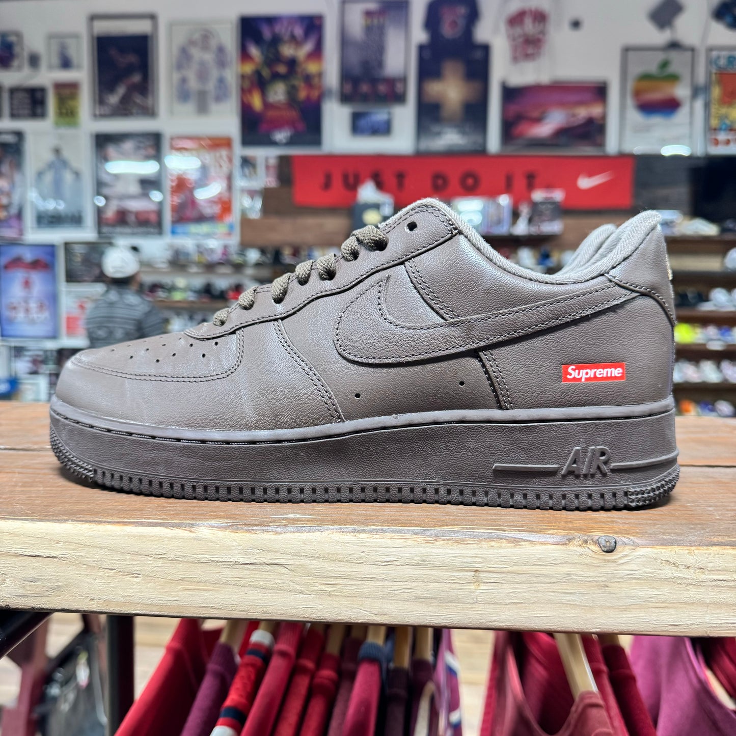 Nike AF1 Low 'Supreme Baroque Brown' Size 9.5