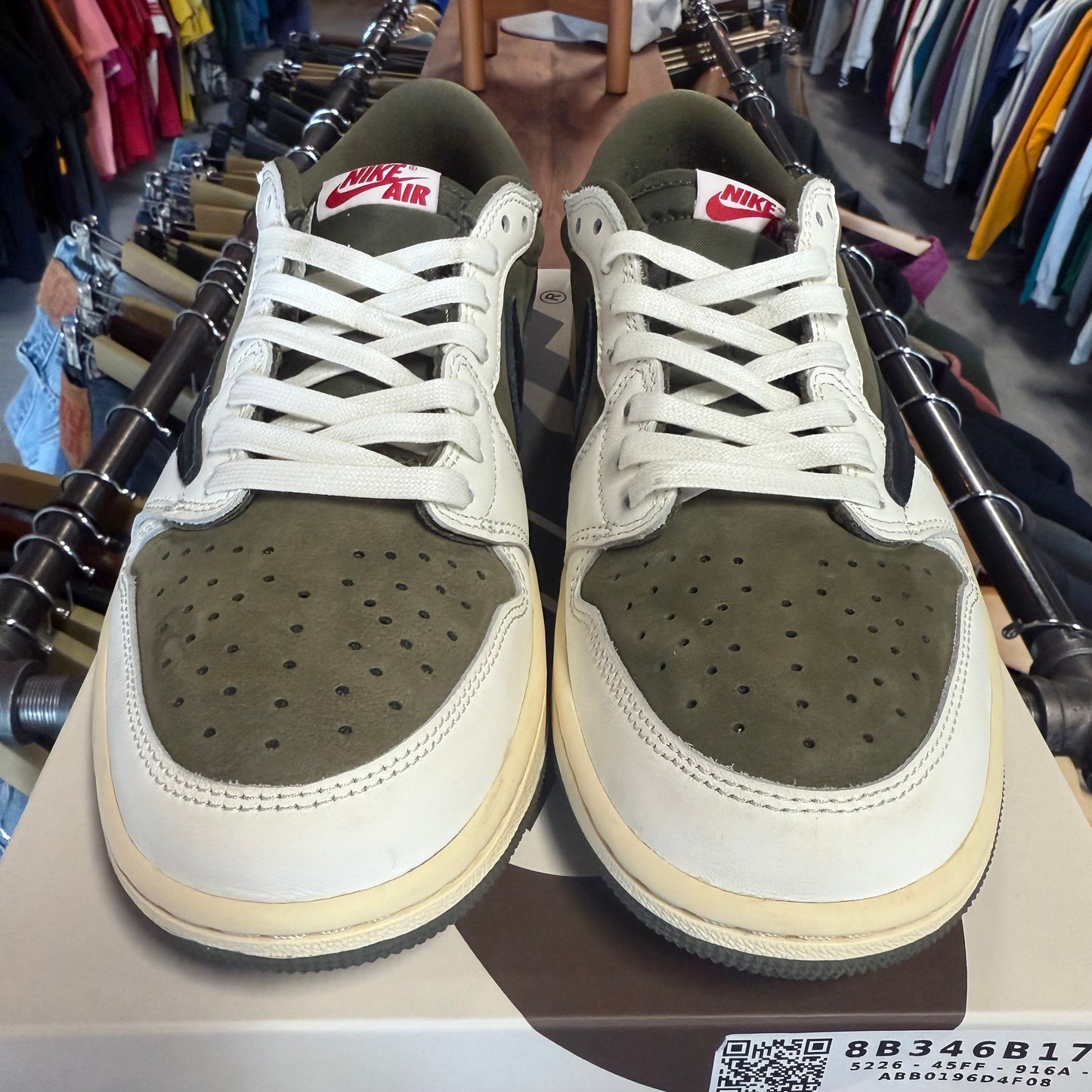 Jordan 1 Low 'Travis Scott Medium Olive' Size 8