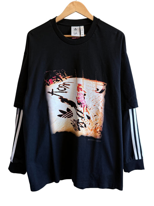 Adidas x Korn Long Sleeve Graphic Tee Size Large