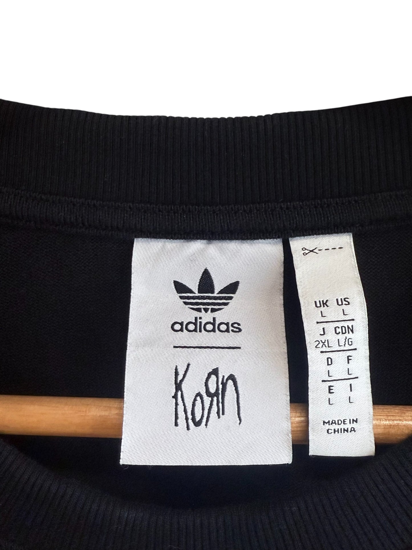 Adidas x Korn Long Sleeve Graphic Tee Size Large