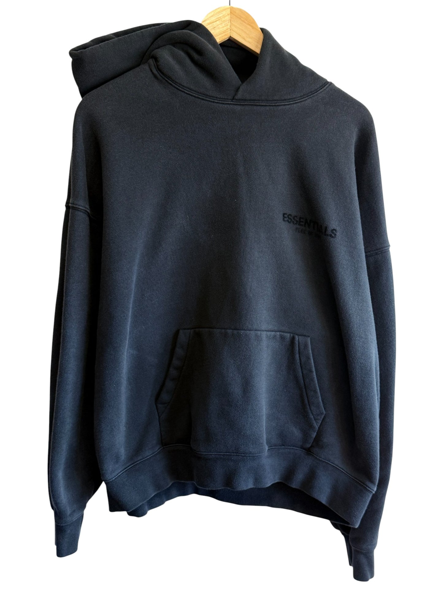 Fear of God Essentials Black Pullover Hoodie Size Large