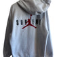 Supreme x Jordan Brand Jumpman Hoodie Ash Grey Size Large