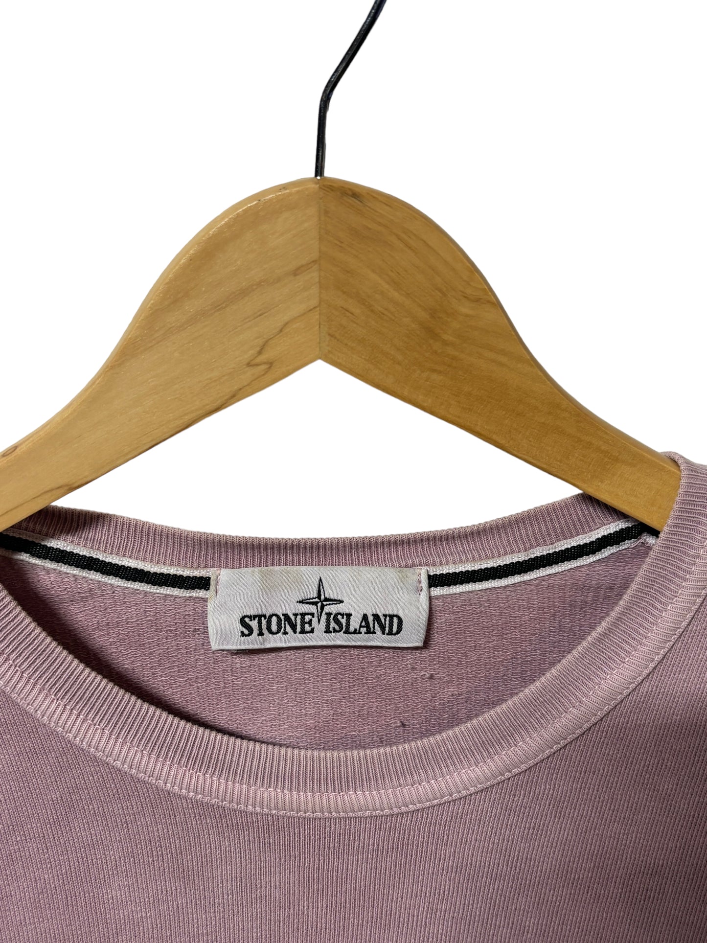 Stone Island Overdyed Lavender Purple Crewneck Sweater Size Medium