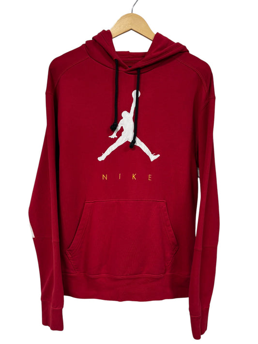 Jordan Brand Jumpman Big Logo Red Pullover Hoodie Size Medium