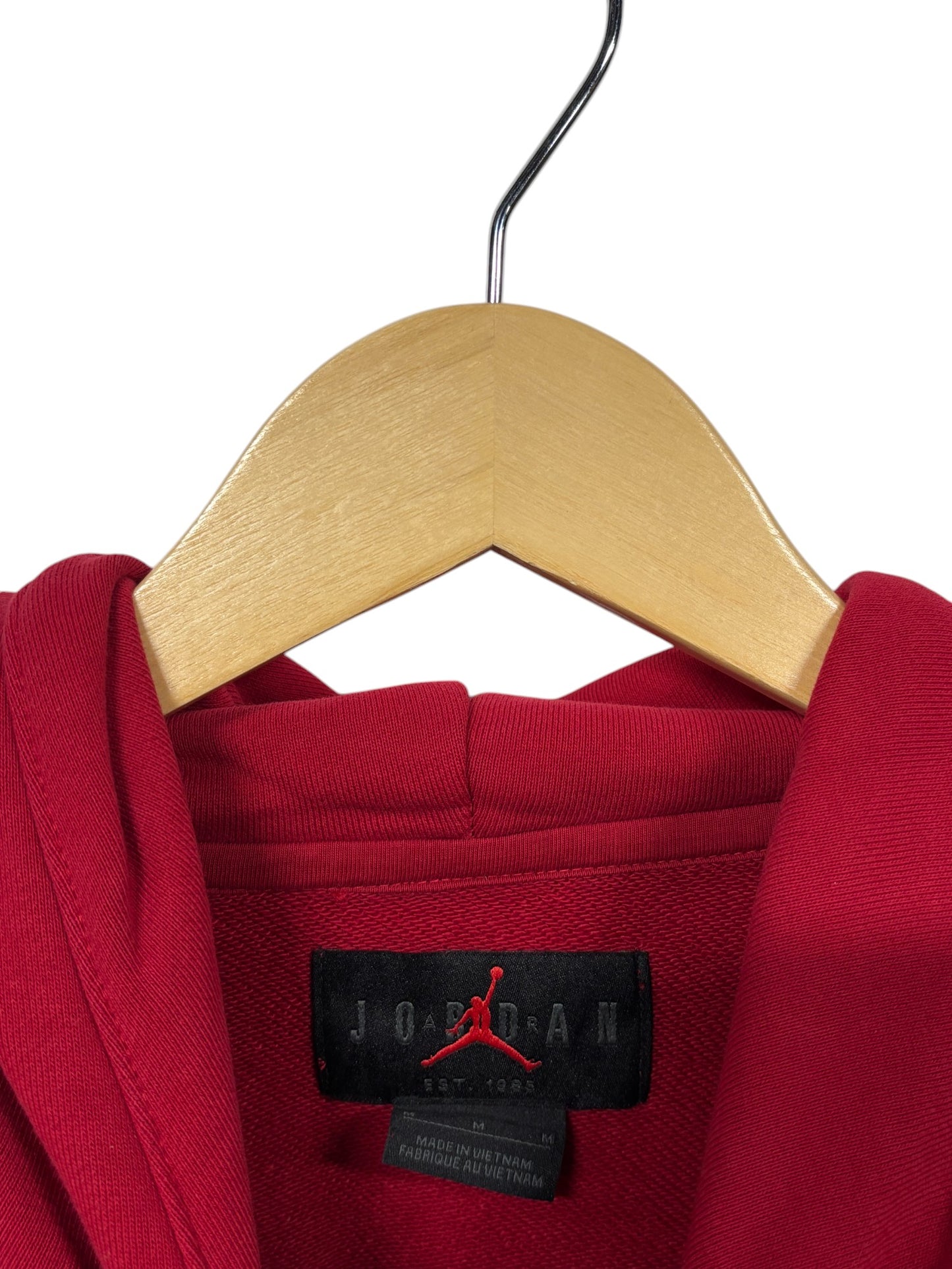 Jordan Brand Jumpman Big Logo Red Pullover Hoodie Size Medium