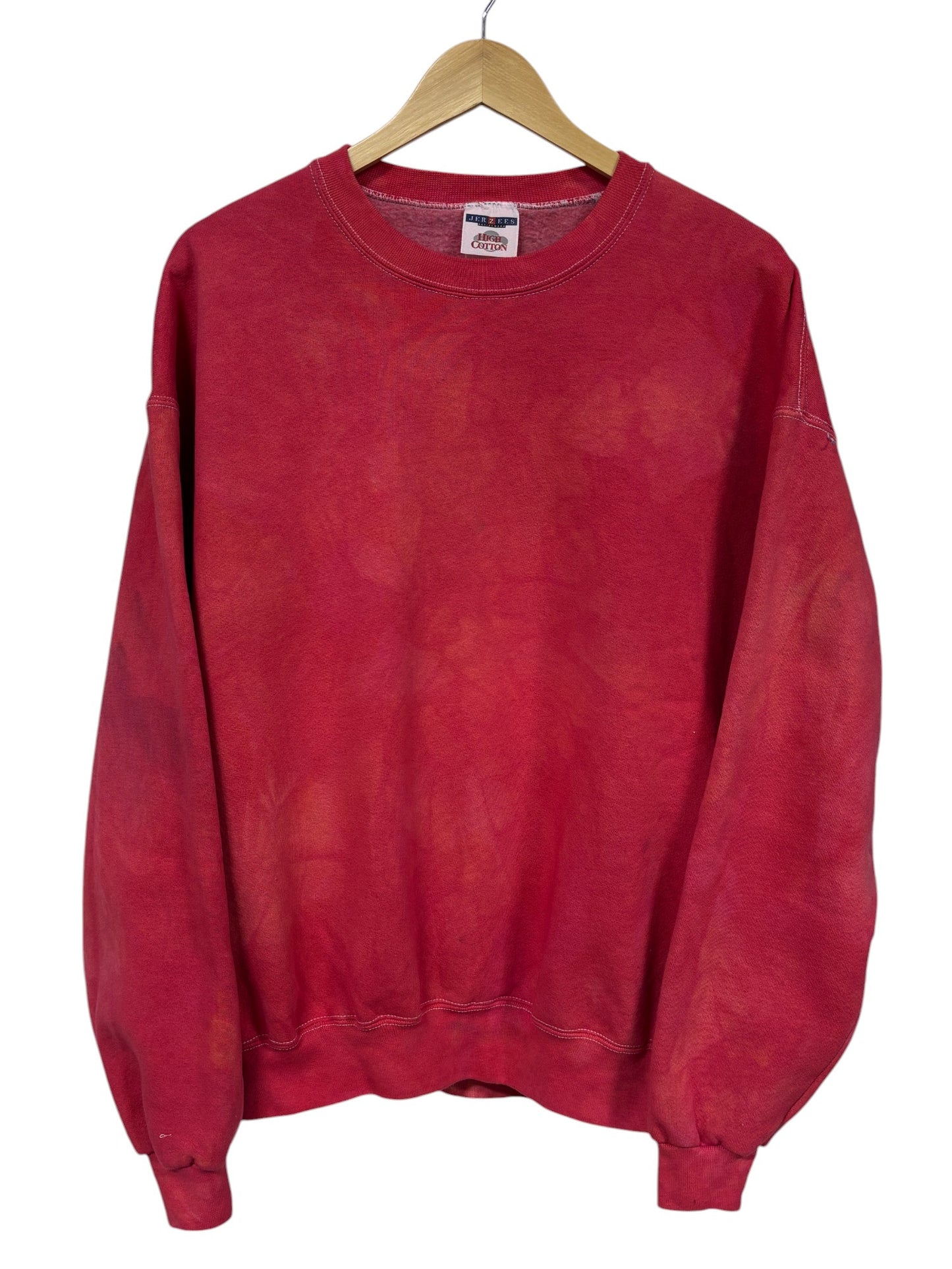 Vintage 90's Jerzees Red Dyed Crewneck Sweater Size XL