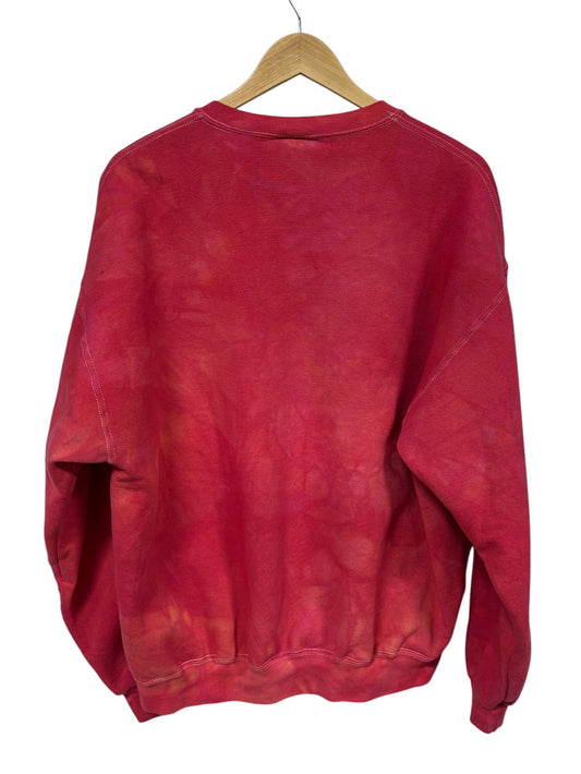 Vintage 90's Jerzees Red Dyed Crewneck Sweater Size XL