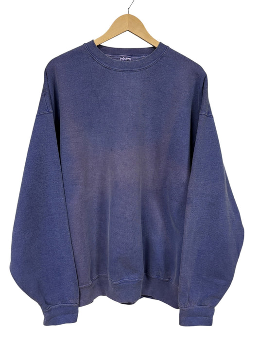 Vintage 90's Fruit of the Loom Heavyweight Overdyed Faded Crewneck Size XXL