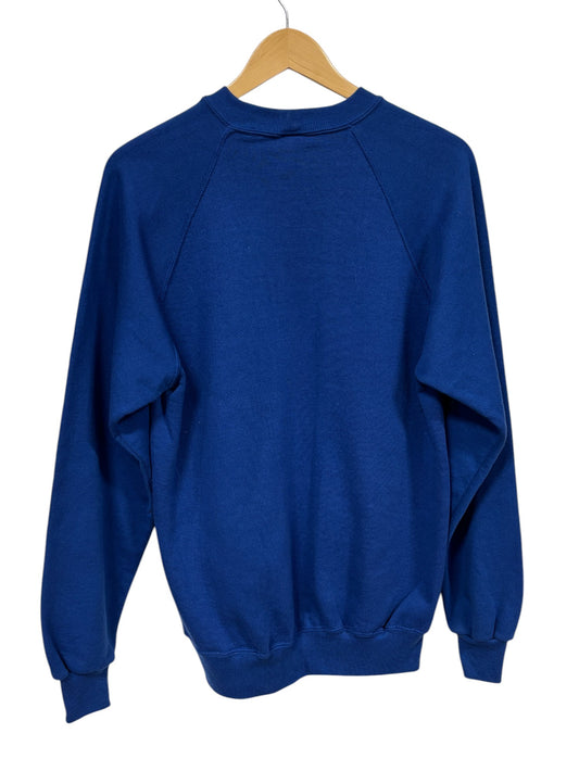 Vintage 90's Jerzees Blue Blank Crewneck Sweater Size Large