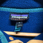 Patagonia Synchilla Snap T Blue Purple Fleece Sweater Size Medium