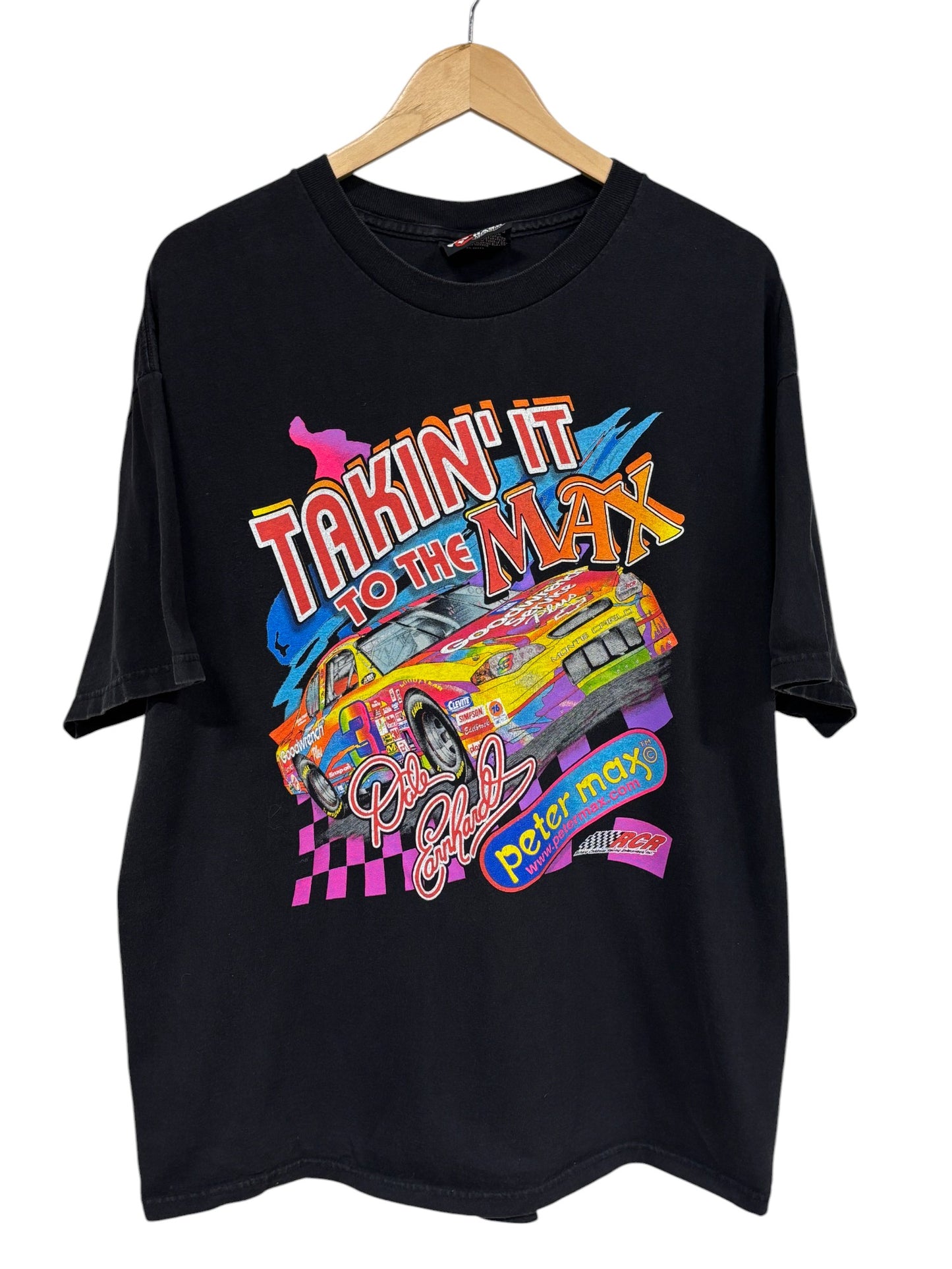 Vintage Dale Earnhardt Takin' it to the MAX Peter Max NASCAR Tee Size Large