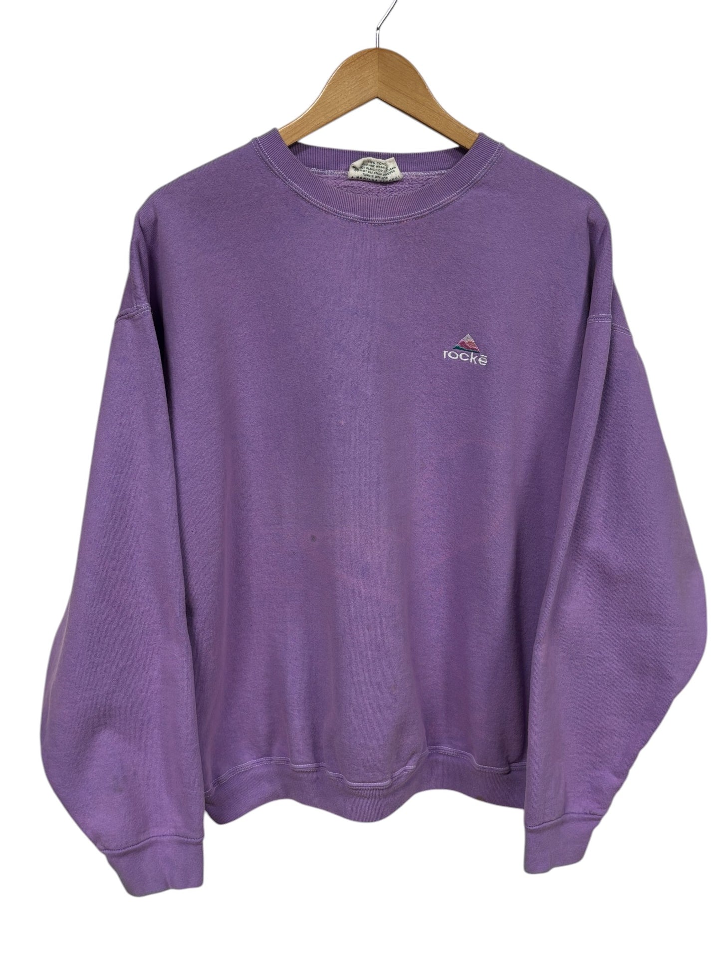 Vintage 90's Rocke Gear Overdyed Crewneck Sweater Size Large