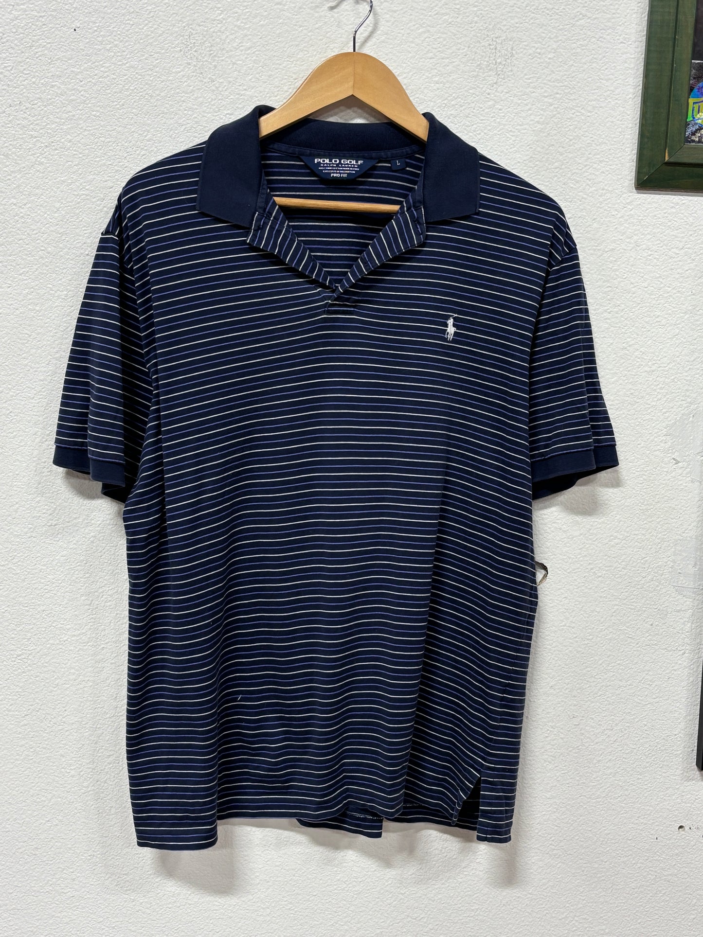 Polo Golf Ralph Lauren Striped Polo Shirt Size Large