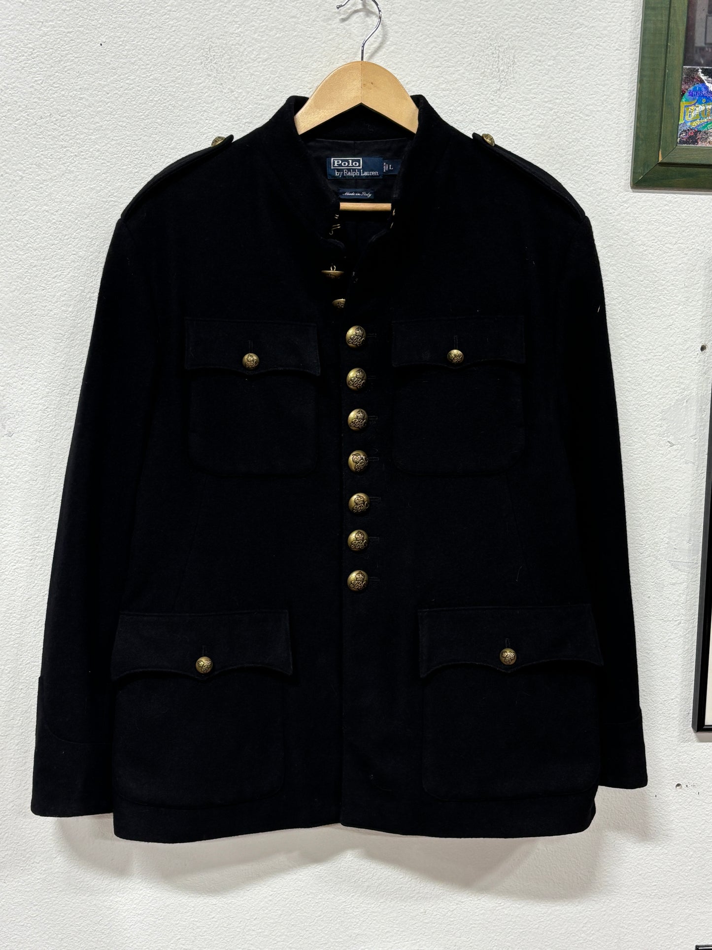 Polo Ralph Lauren Made in Italy Button Up Jacket Size Large