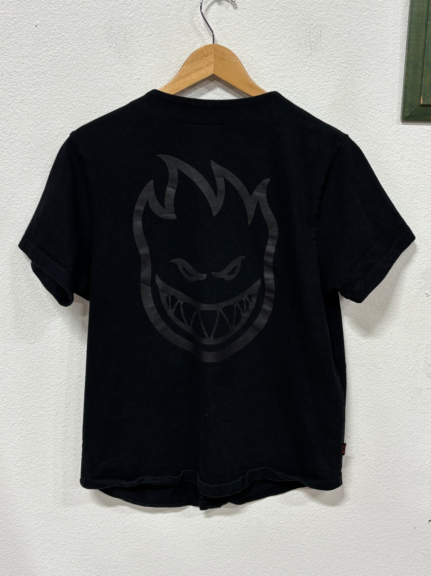 Vintage Y2K Spit Fire Skate Company Baseball Jersey Shirt Size Medium