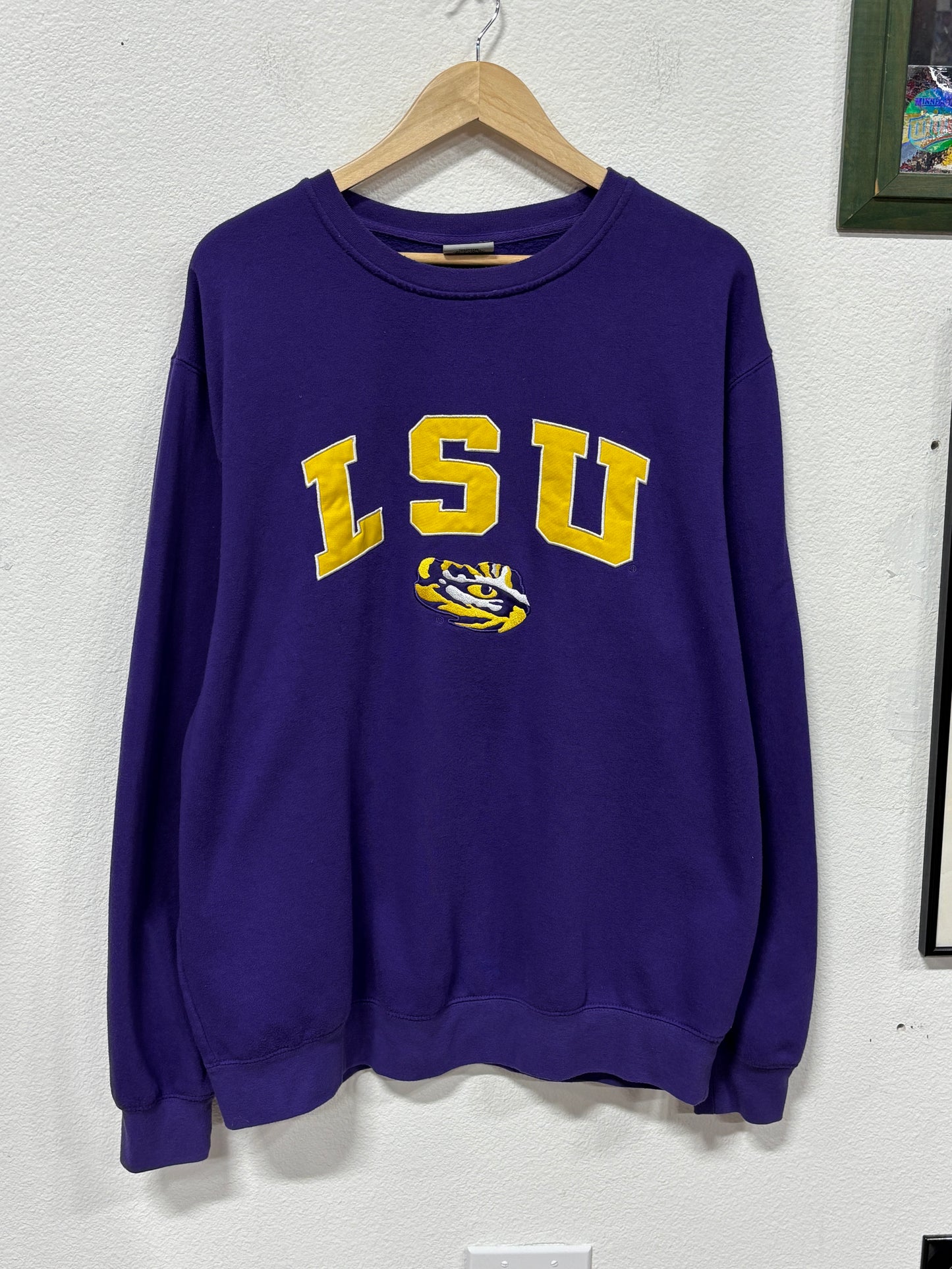 Vintage Y2K LSU Tigers Collegiate Sweater Size XL