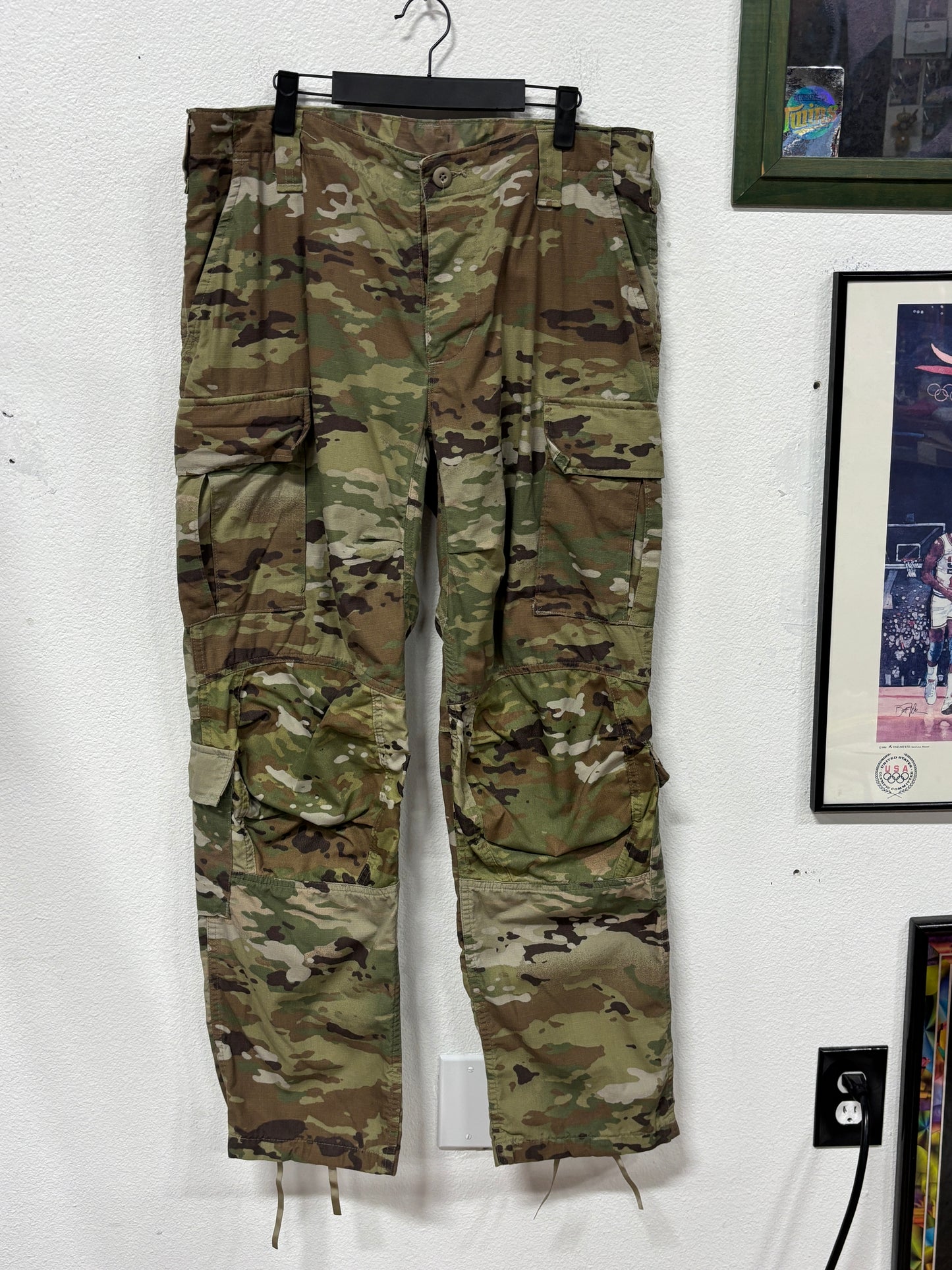 Vintage Military Surplus Camo Cargo Pants Size 37x32